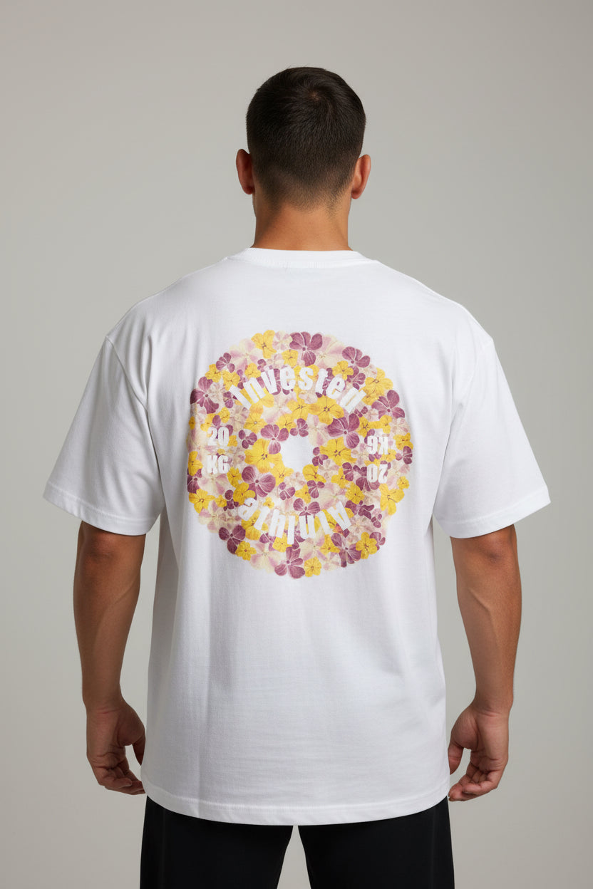Flower Weight Plate Oversized Tee