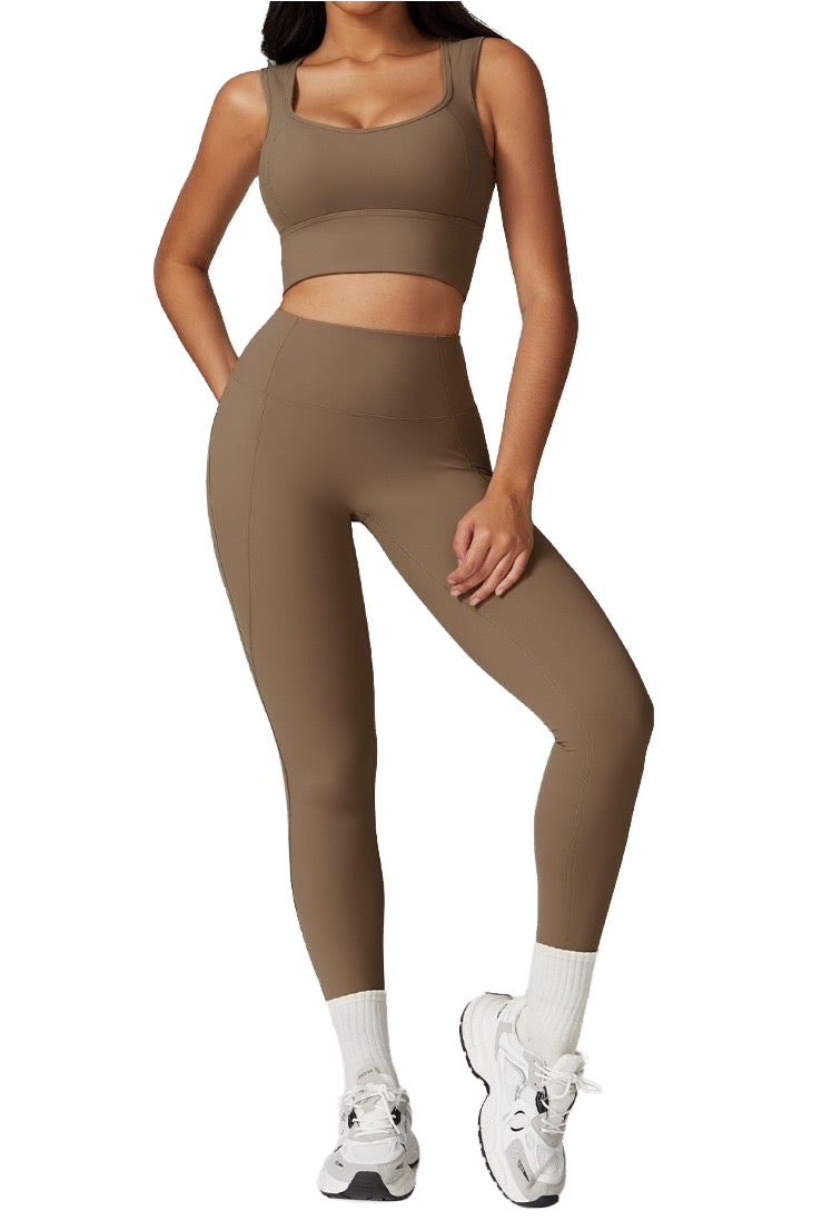 Colour Concept Earth Tones bra and leggings set