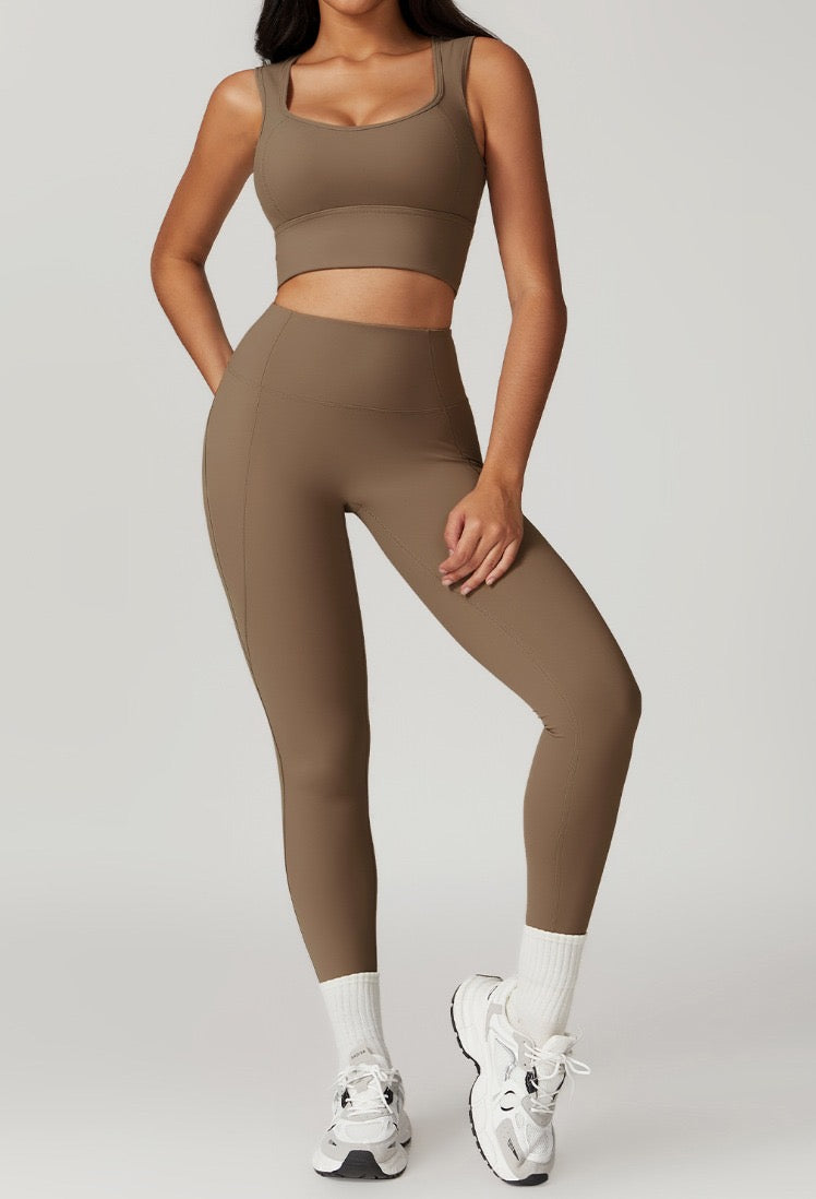 Colour Concept Earth Tones bra and leggings set