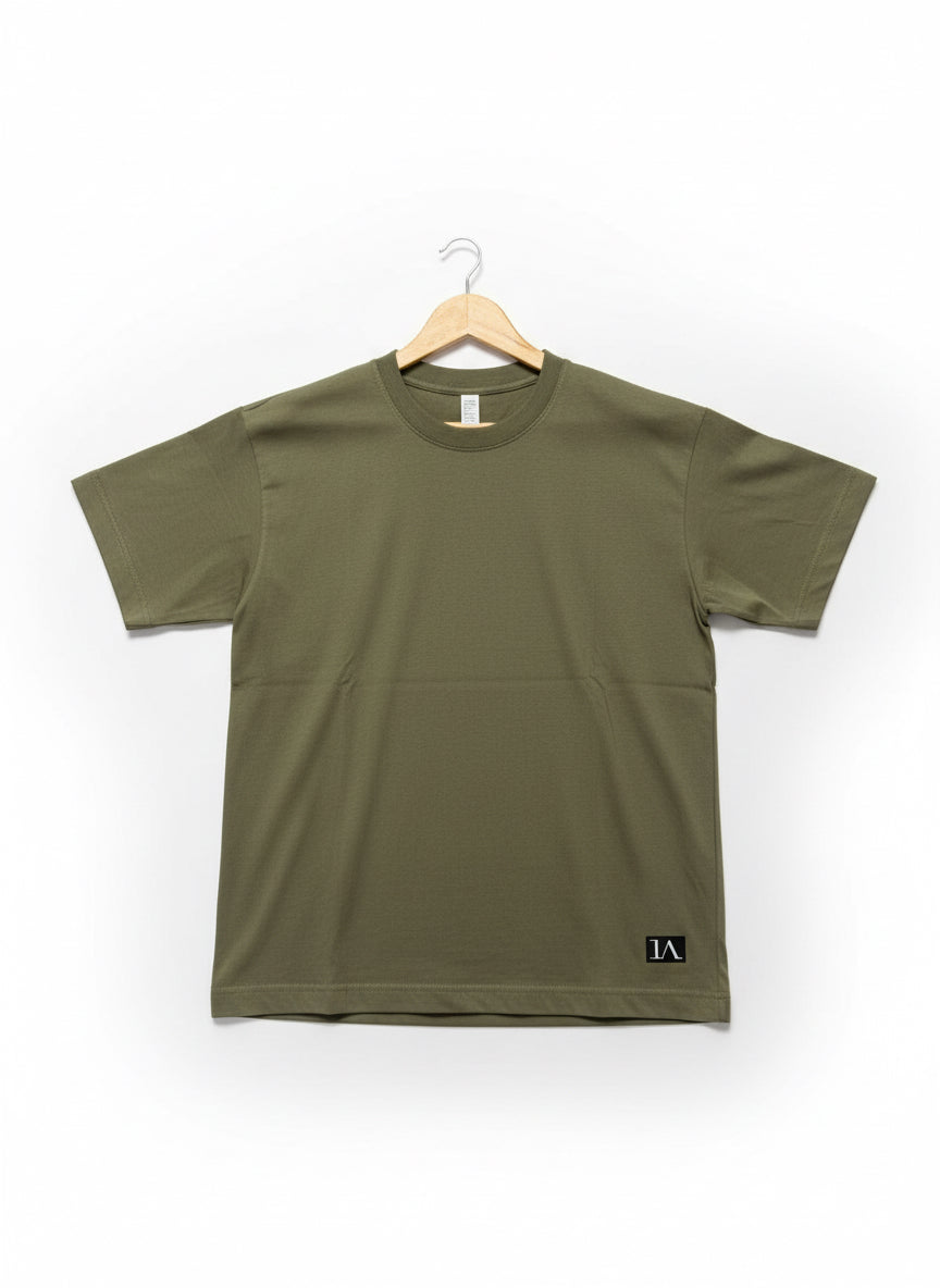 Khaki Green Heavyweight Oversized T-shirt