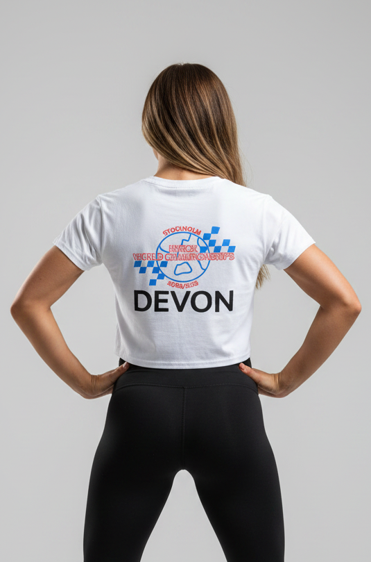 Devon + Gracious Hyrox Athlete Cropped Tees